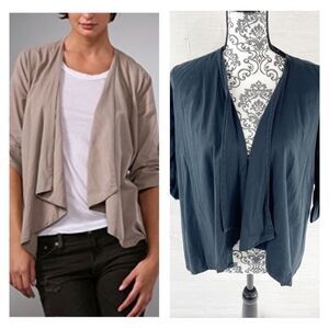 Standard James Perse Draped Waterfall Open Front Top